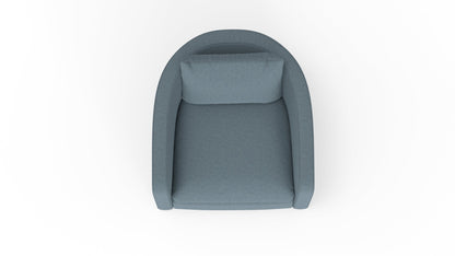 Lily Swivel Chair - Bennett Charcoal