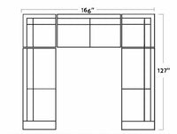 Mas Mesa 166" Deep Condo U Sectional -
