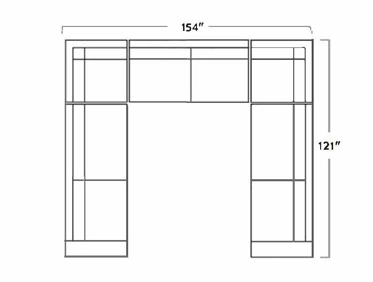 Mesa 154" Condo U Sectional - Peyton Slate