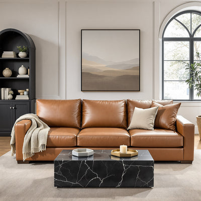 Mesa 101" Leather Estate Sofa -