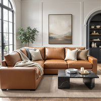 Mesa 121" Leather Corner Sectional -