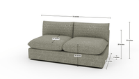 SoCo Armless Sofa - Dream Pool