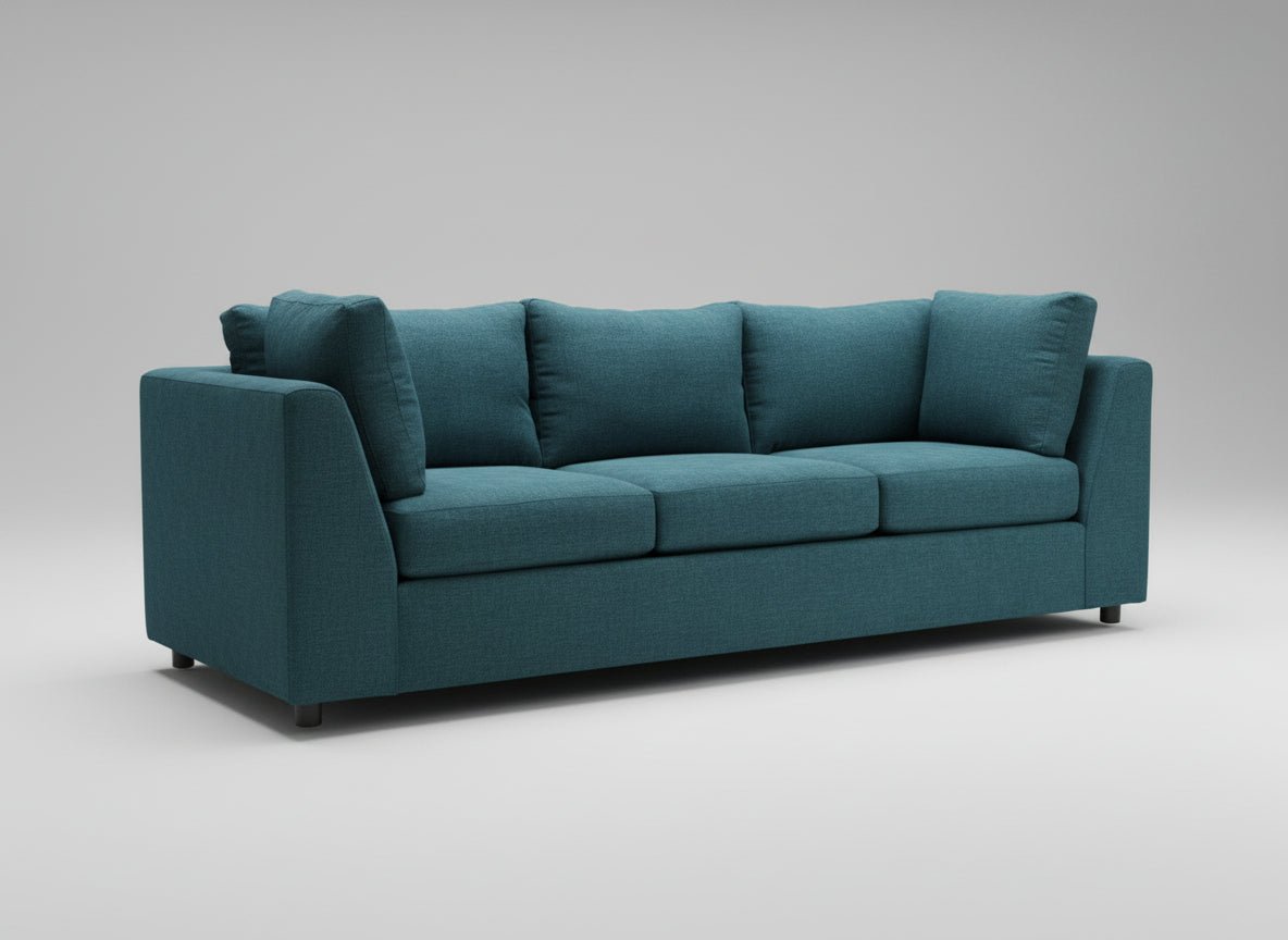 Parmer 104" Sofa Elliot Teal Quick Ship -