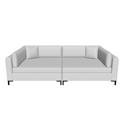 Bonnell 112" Double Cuddler Sofa