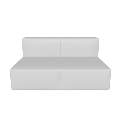 Brentwood 56" Leather Armless Loveseat