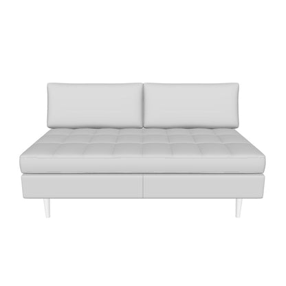 Ladybird Leather Armless Loveseat