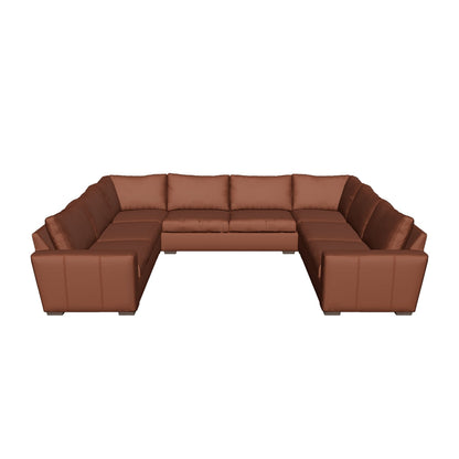 Mesa 154" Leather Condo U Sectional