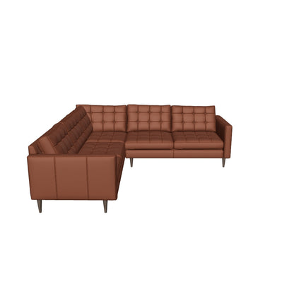 Wallace 102" Leather Corner Sectional