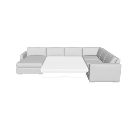 Track 141" Corner Sectionals W. Full Sleeper & Left Chaise