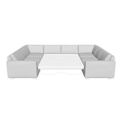 Track 141" Corner Sleeper Sofa U Sectional