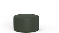 Ari 30" Leather Round Ottoman - Cheyenne Decoy