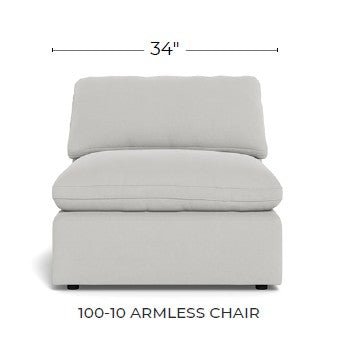 Fluffy Small Armless Chair -