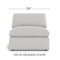Fluffy Small Armless Chair -