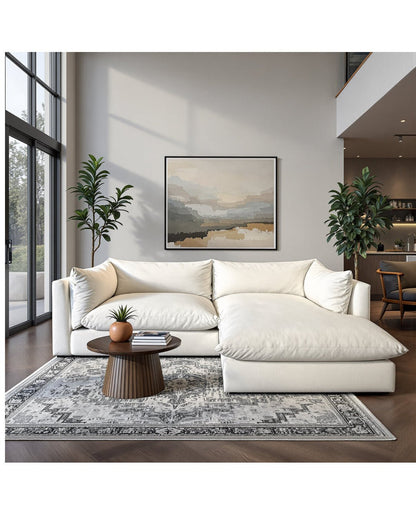 SoCo 95" Reversible Chaise Sofa - Curious Snow