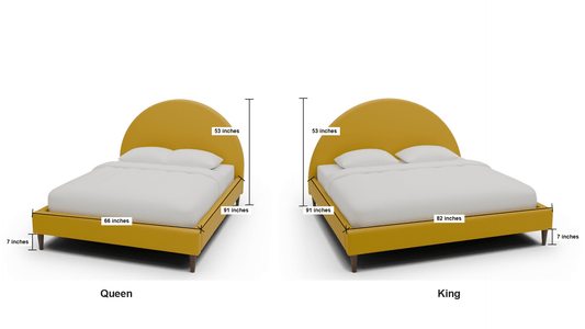 Arched King & Queen Bed - Queen Superb Blush