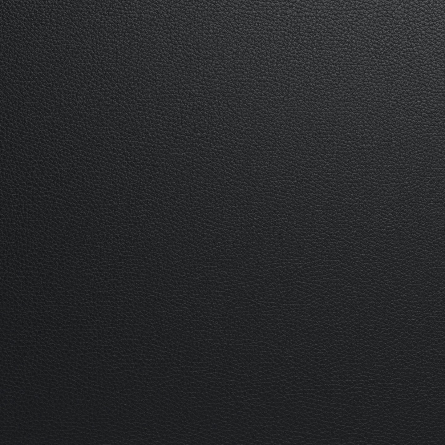 Katy 18" Leather Round Leg Ottoman - Tribeca Black