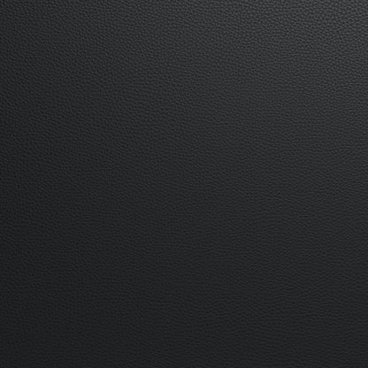 Ari 30" Leather Round Ottoman - Tribeca Black