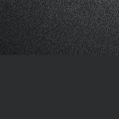 Track 141" Leather Double Chaise With Full Sleeper Loveseat - Tribeca Black