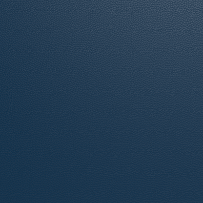 Lamar Leather Ottoman - Tribeca Cobalt