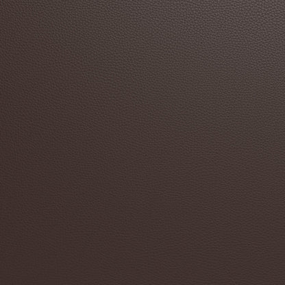 Ari 18" Leather Round Ottoman - Tribeca Espresso