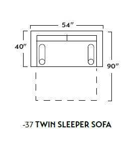 Ladybird 54" Twin Sleeper Chair -