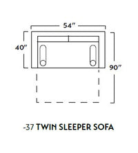 Ladybird 54" Twin Sleeper Chair -