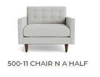 Wallace 52" Leather Chair and A Half -