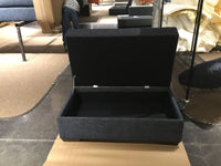 Mesa Leather Storage Ottoman -