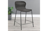 McKenna Faux Rattan Counter Stools (Set of 2) -