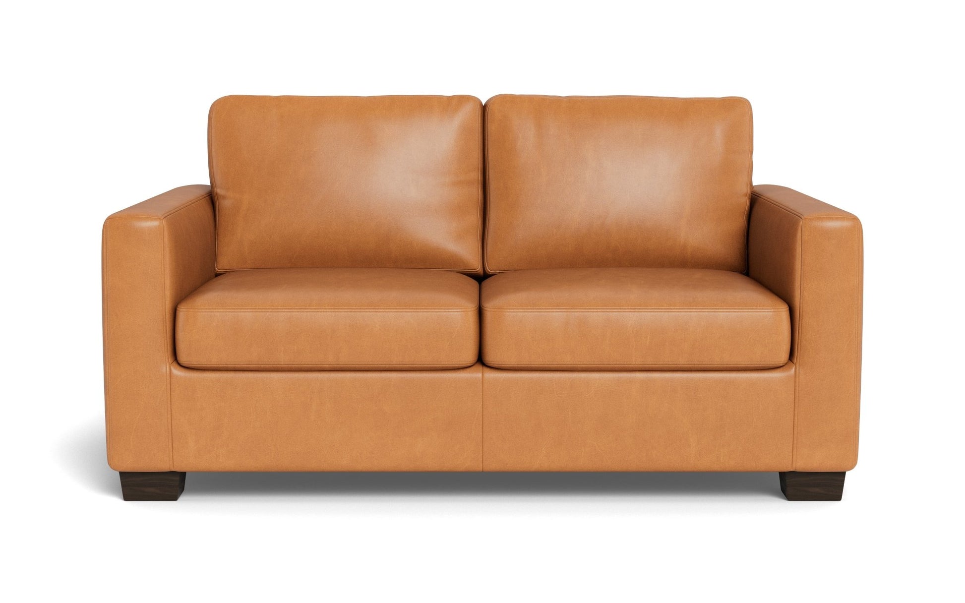 Track 62" Leather Loveseat -
