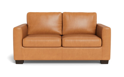 Track 62" Leather Loveseat -