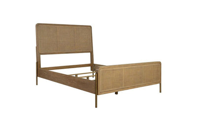 Arianna Sand Rattan Queen Bed -