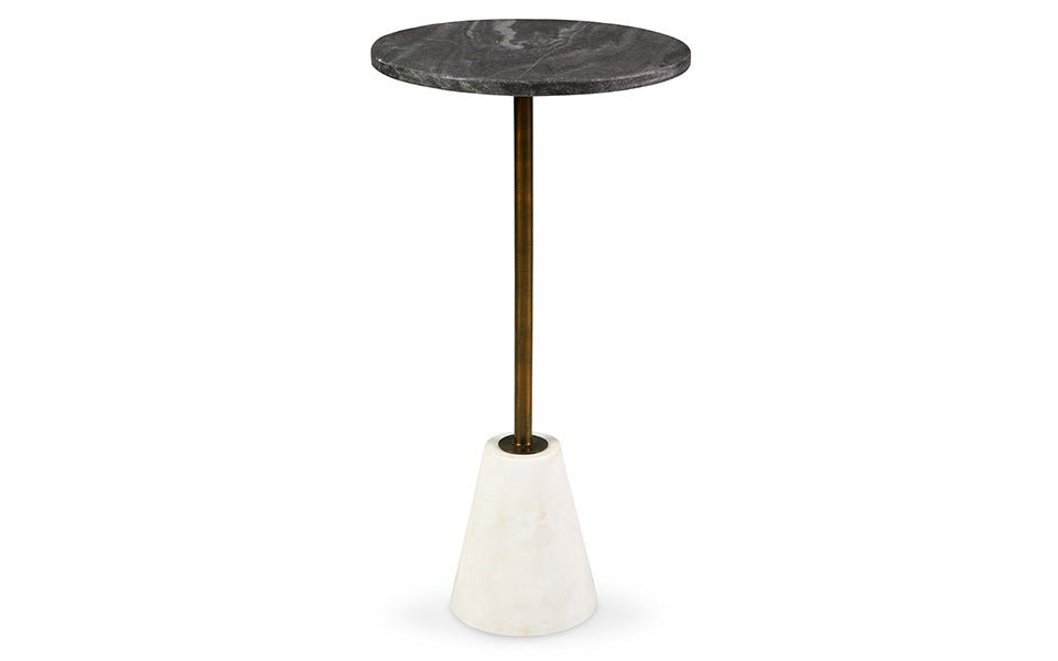 Cary B/W Marble Accent Table -