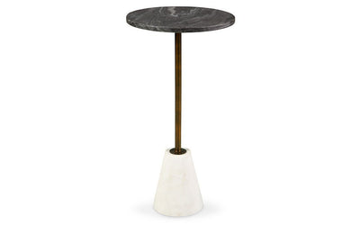 Cary B/W Marble Accent Table -
