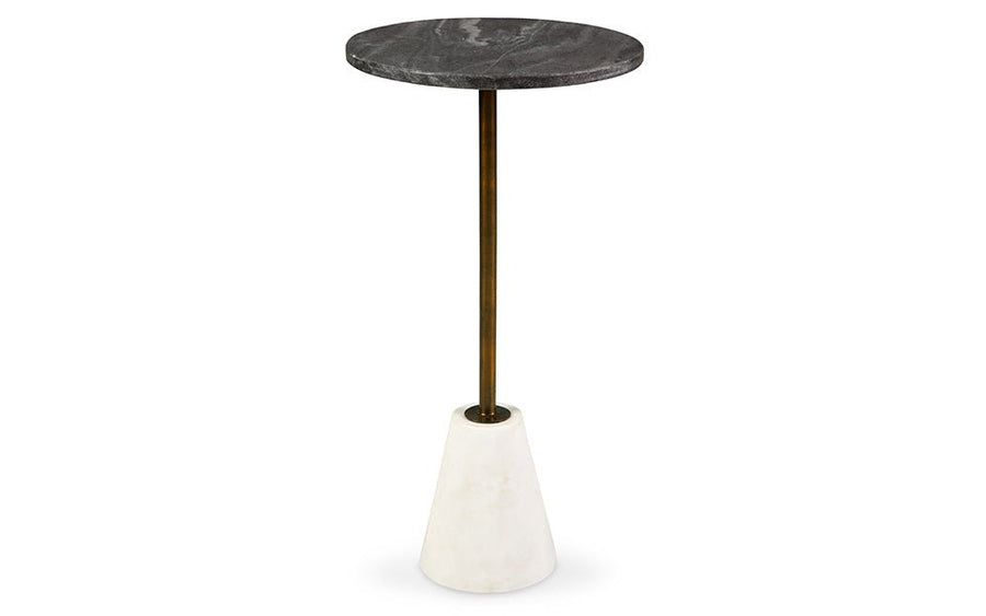 Cary B/W Marble Accent Table -