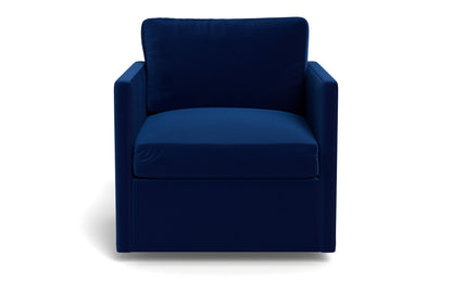 Crestview Swivel Arm Chair - Superb Cobalt
