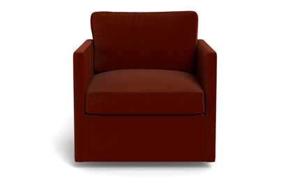 Crestview Swivel Arm Chair - Superb Rust