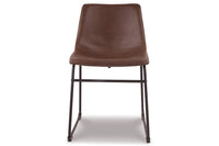 Two-tone Brown Dining Upholstered Side Chairs (Set of 2) -
