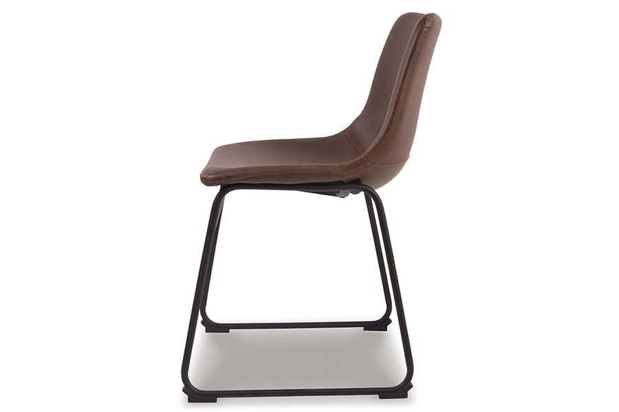 Two-tone Brown Dining Upholstered Side Chairs (Set of 2) -