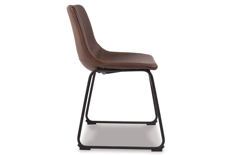 Two-tone Brown Dining Upholstered Side Chairs (Set of 2) -