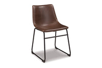Two-tone Brown Dining Upholstered Side Chairs (Set of 2) -