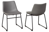 Cece Gray Dining Upholstered Side Chairs (Set of 2) -