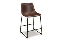Cece Brown Upholstered Counter Stools (Set of 2) -