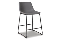 Cece Gray Upholstered Counter Stools (Set of 2) -