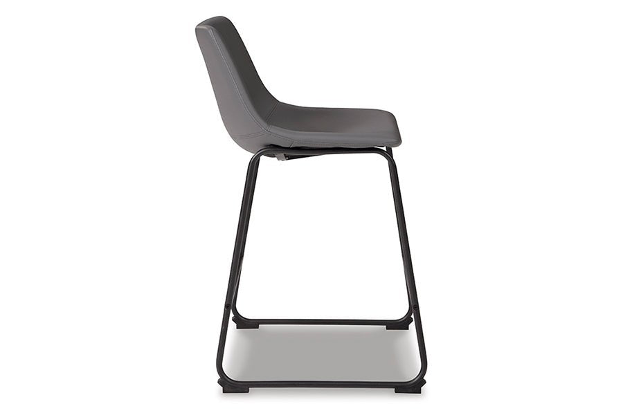 Cece Gray Upholstered Counter Stools (Set of 2) -