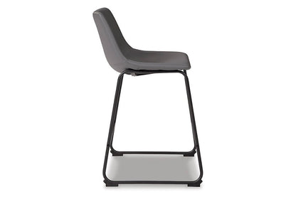 Cece Gray Upholstered Counter Stools (Set of 2) -