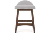 Lynn Gray Upholstered Counter Stools (Set of 2) -
