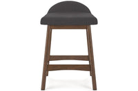 Lynn Charcoal Upholstered Counter Stools (Set of 2) -