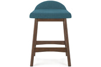 Lynn Blue Upholstered Counter Stools (Set of 2) -