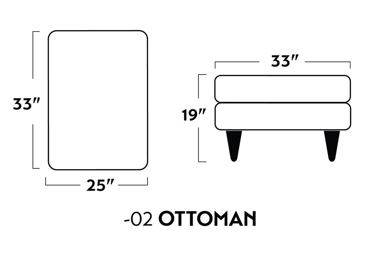 Ladybird Leather Ottoman -